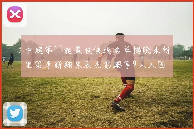 中超第13轮最佳候选名单揭晓米特里策李新翔朱辰杰彭鹏等9人入围